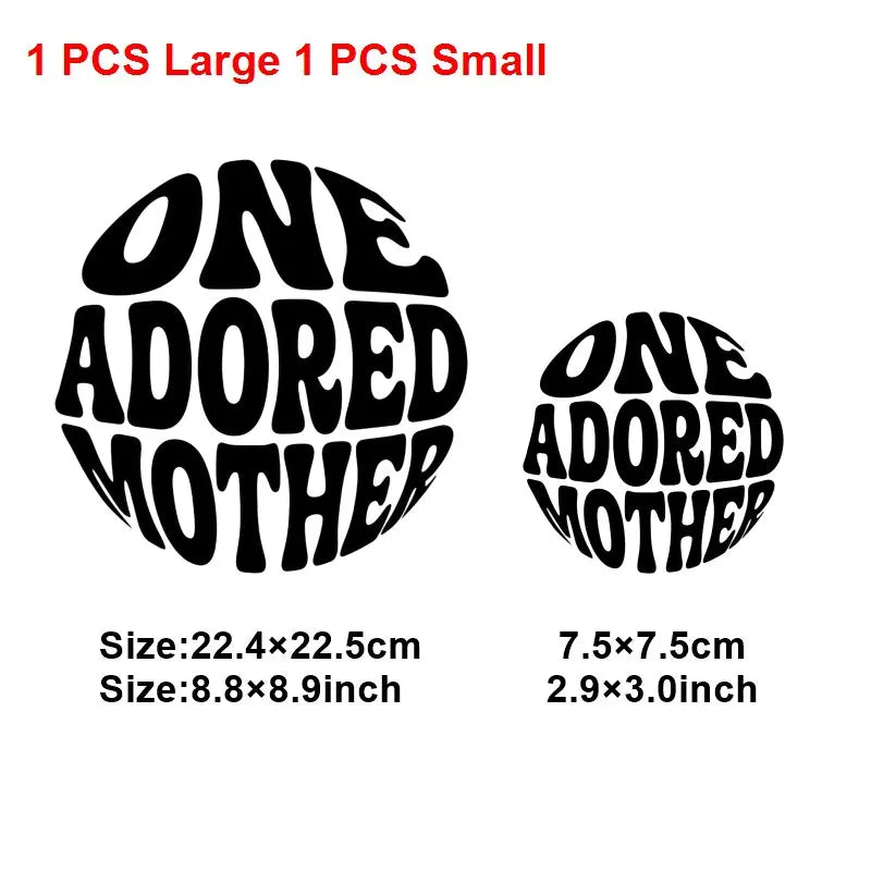 Mom Mother's Day Iron On Patches DIY Heat Transfer Decals for Clothing T-Shirts Bags  Mama Gift transfer decal painting