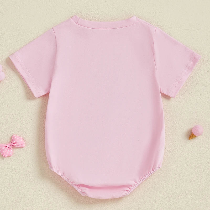 Infant Girl Floral Print Sleeveless Round Neck Ruffle Romper Jumpsuit Toddler Summer Playsuit with Bow Detail