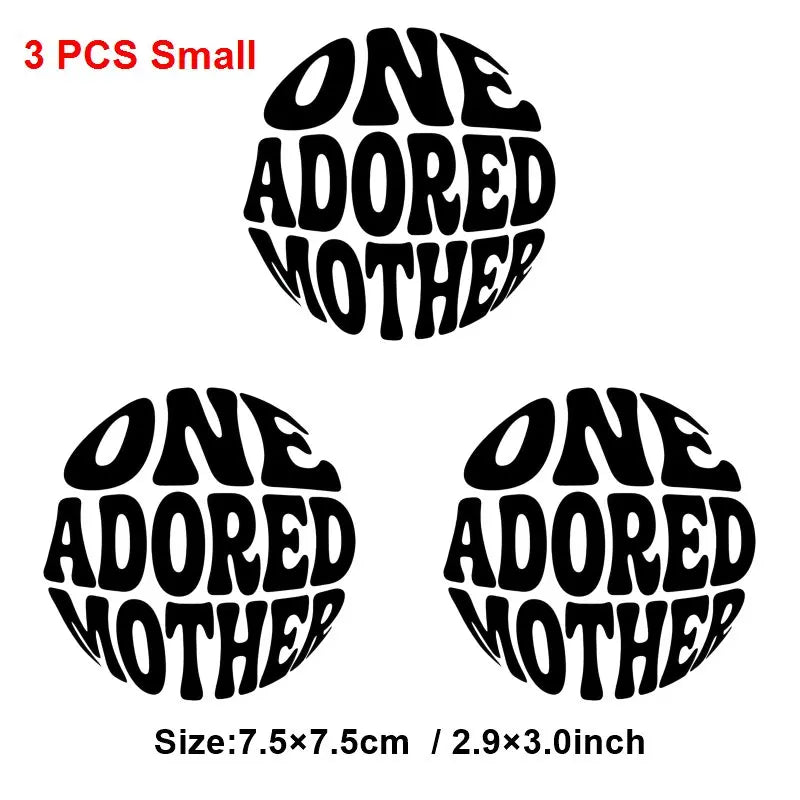 Mom Mother's Day Iron On Patches DIY Heat Transfer Decals for Clothing T-Shirts Bags  Mama Gift transfer decal painting