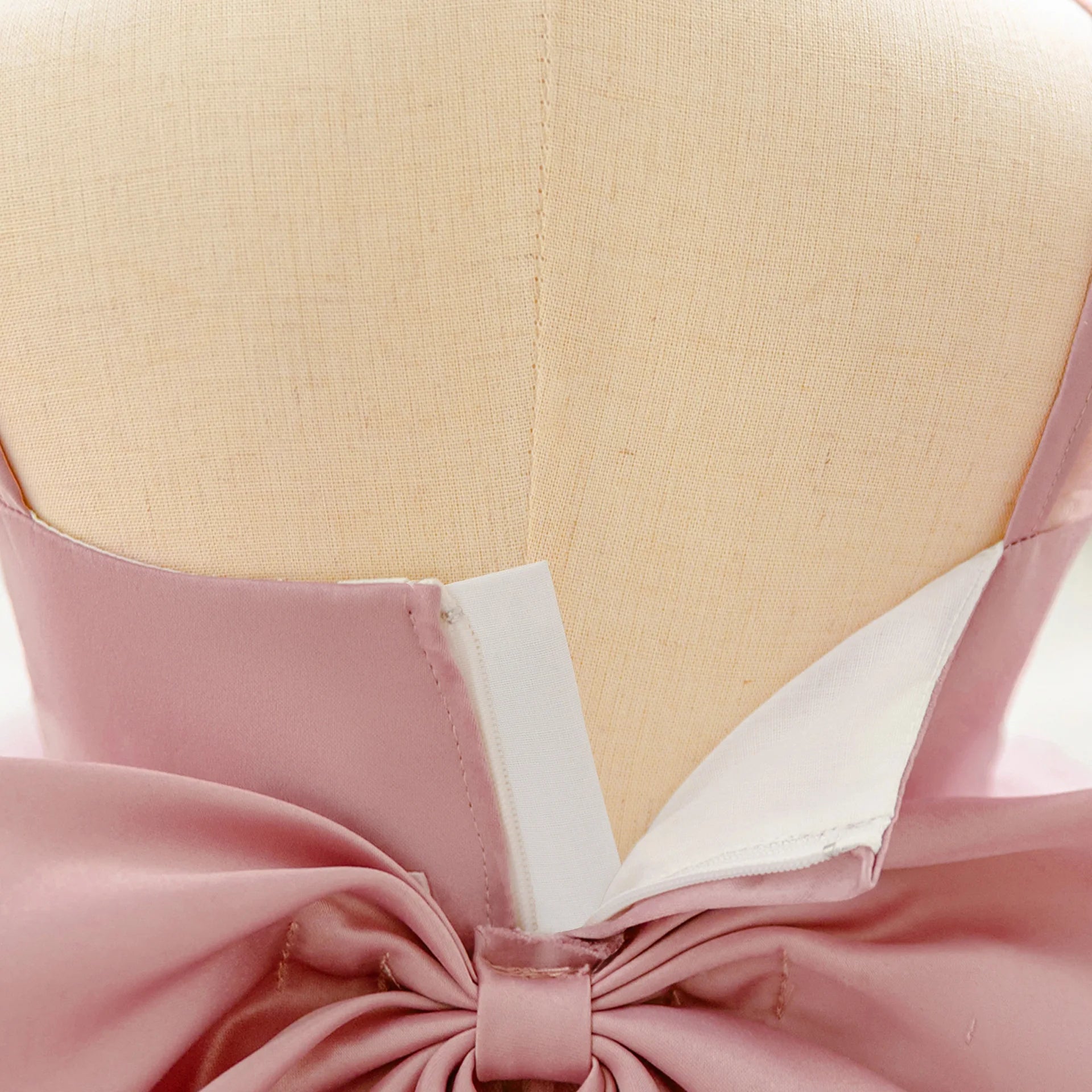 Baby Girl Elegant Layered Bow Princess Dress For Infant Toddler Ceremony Birthday Party Communion Baptism Christening Gown