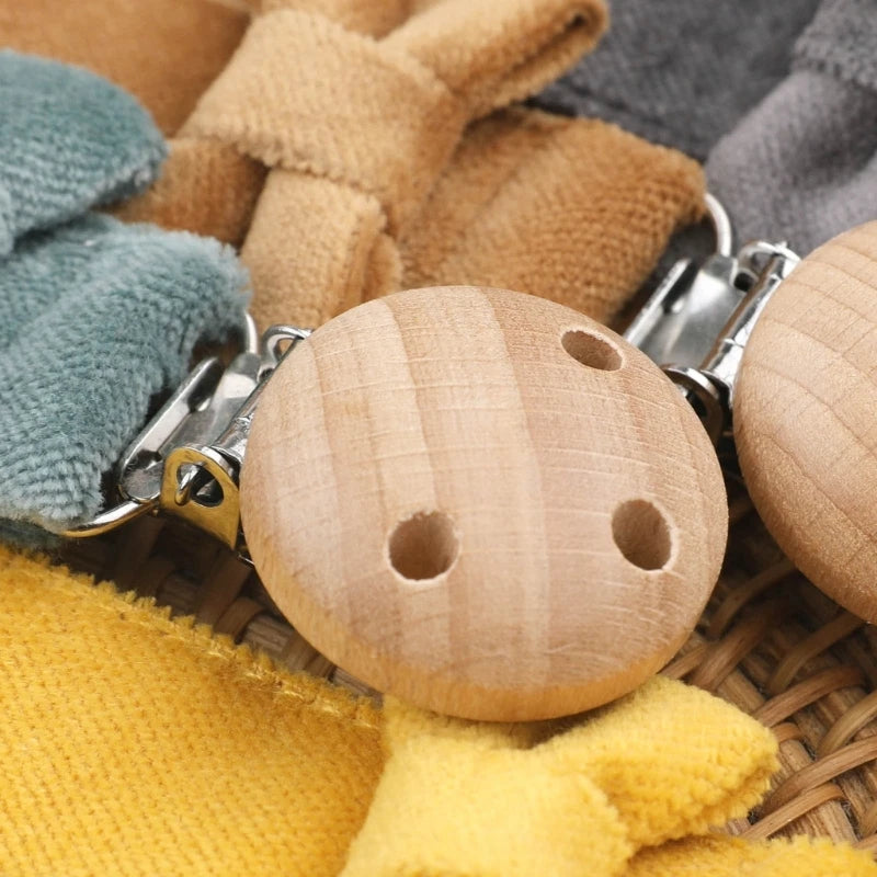Baby Bowknot Pacifier Clip Chain Nipple Holder Leash Infant Shower Gift