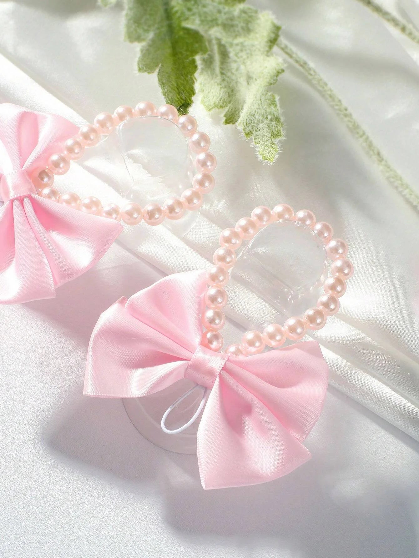 Newborn Photo Prop Accessories Infant Photography Handmade Pearl Bow Anklet Foot Baby Shower Family Decoration Gifts For Girls