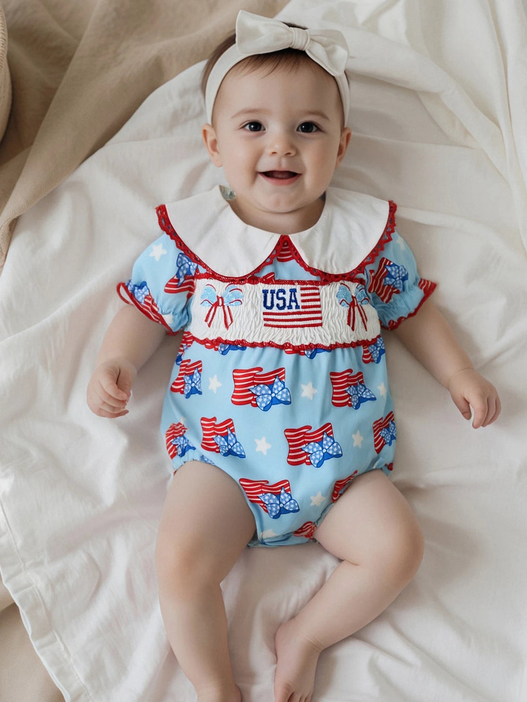Adorable Infant Floral Print Jumpsuit Sweet Ruffle Sleeve  Outfit Toddler Summer Playsuit Newborn Romper