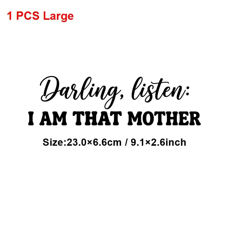 Mom Mother's Day Iron On Patches DIY Heat Transfer Decals for Clothing T-Shirts Bags  Mama Gift transfer decal painting