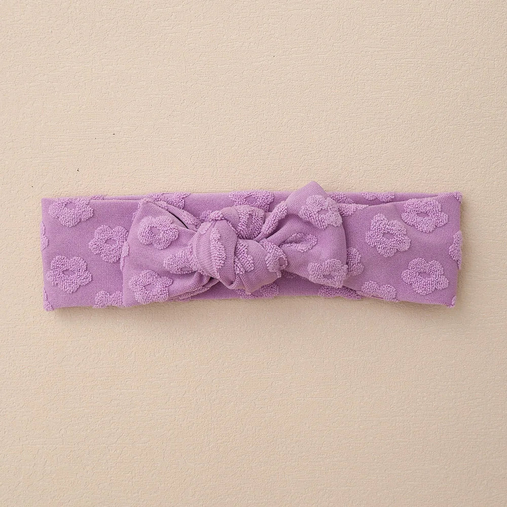 Baby Headband Solid Color Print Bows Hair Bands For Newborn Infant Turban Soft Elastic Headwear Baby Girl Hair Accessories