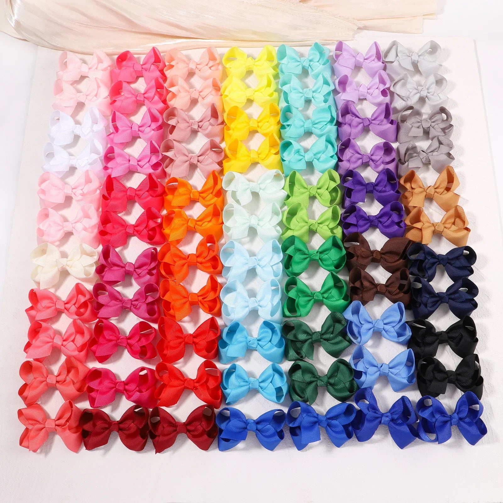 BABY BOWS 20/30/40Pcs 3inch Grosgrain Ribbon Hair Bow Clips for Baby Girls Hair Accessories Bowknot Hairpin Toddler Headgripes