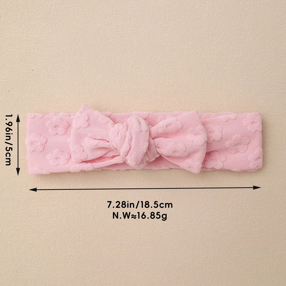 Baby Headband Solid Color Print Bows Hair Bands For Newborn Infant Turban Soft Elastic Headwear Baby Girl Hair Accessories
