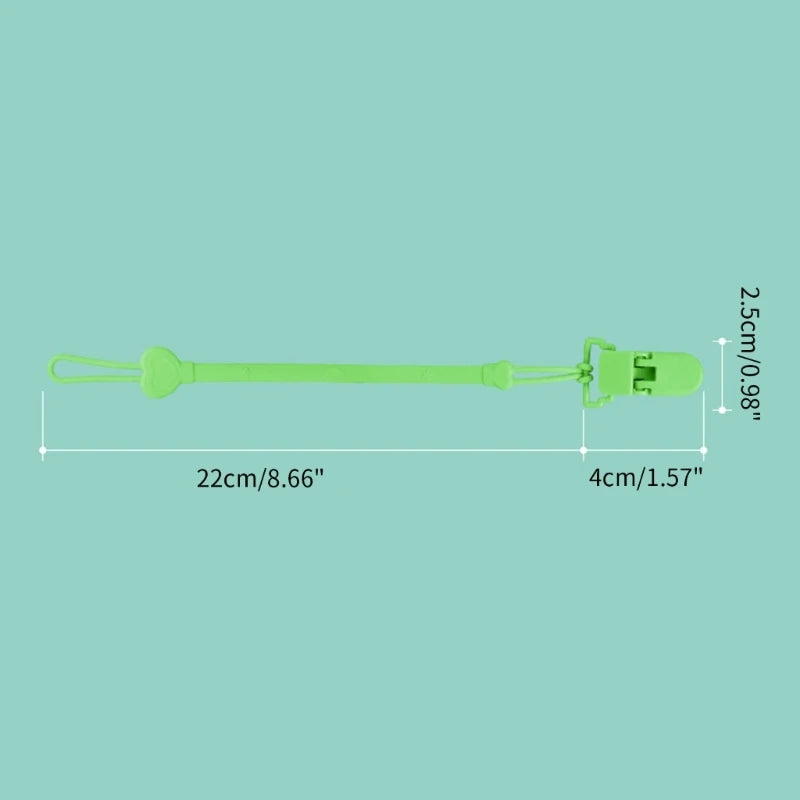 Silicone Chain Fastened Strap for Baby Pacifier Teething Clip Newborn Teether Chain Nipple Holder Nursing Accessories