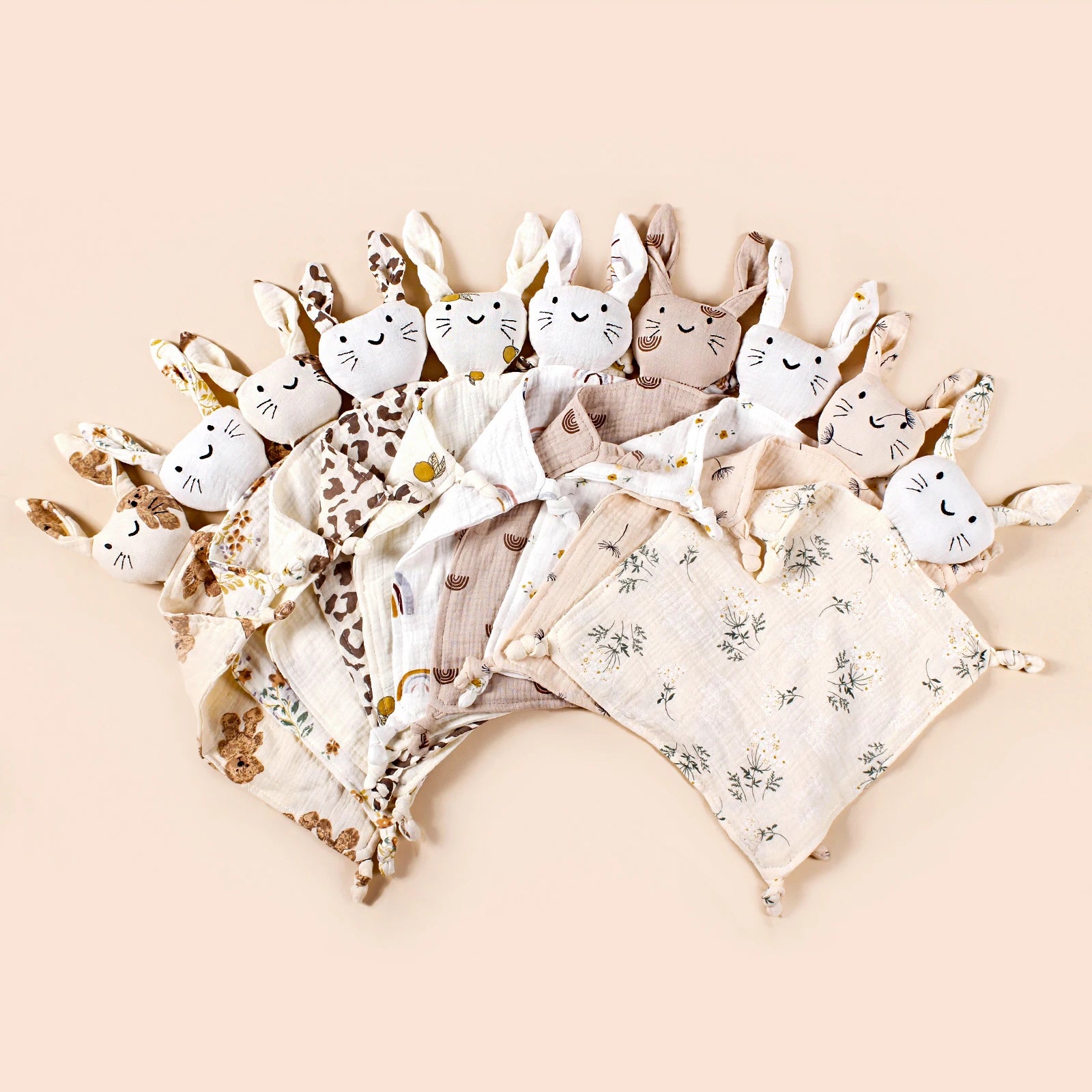 Baby Cotton Muslin Comforter Blanket Soft Newborn Sleeping Doll Cute Pirnts Cats Blankets Soothe Appease Towels Bibs Saliva