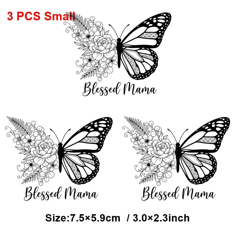 Mom Mother's Day Iron On Patches DIY Heat Transfer Decals for Clothing T-Shirts Bags  Mama Gift transfer decal painting