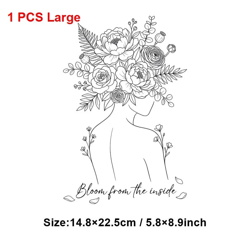 Mom Mother's Day Iron On Patches DIY Heat Transfer Decals for Clothing T-Shirts Bags  Mama Gift transfer decal painting