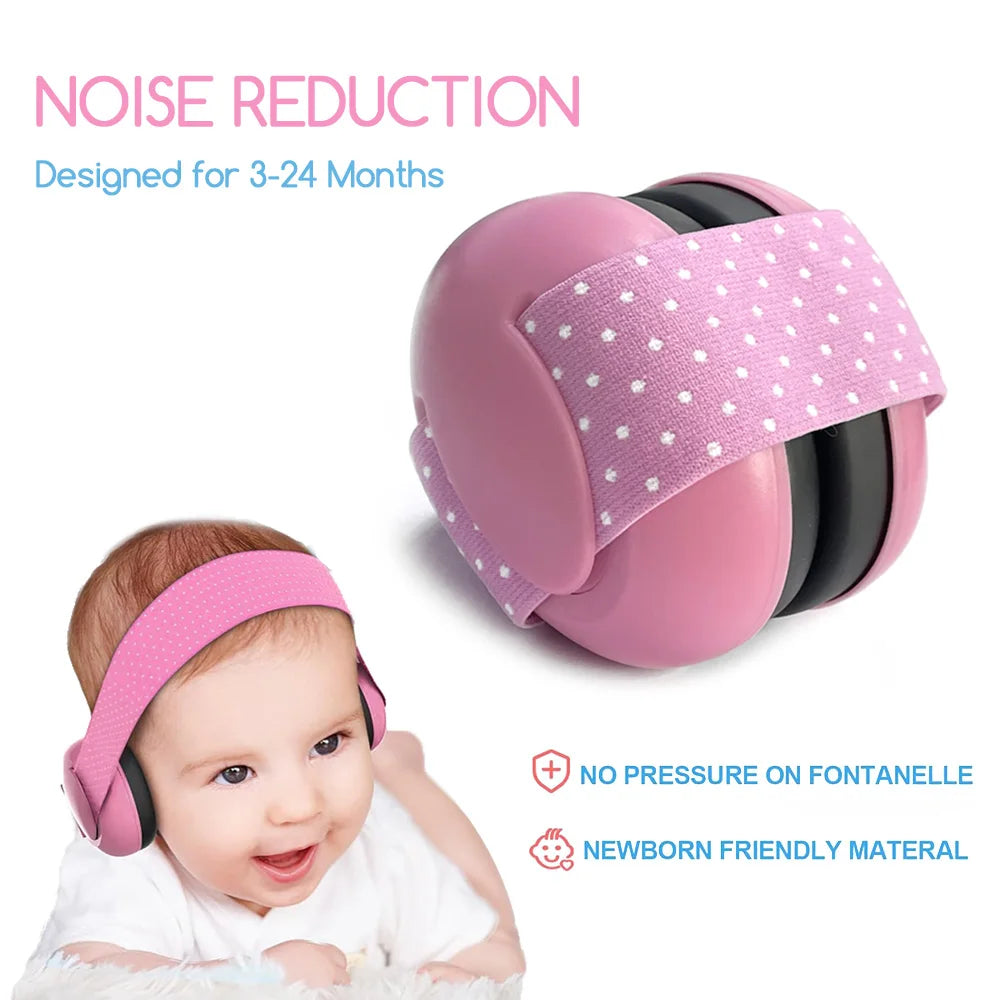Child Baby Hearing Protection Safety Ear Muffs Kids Noise Cancelling Headphones Sleeping Earplugs Child Earmuff
