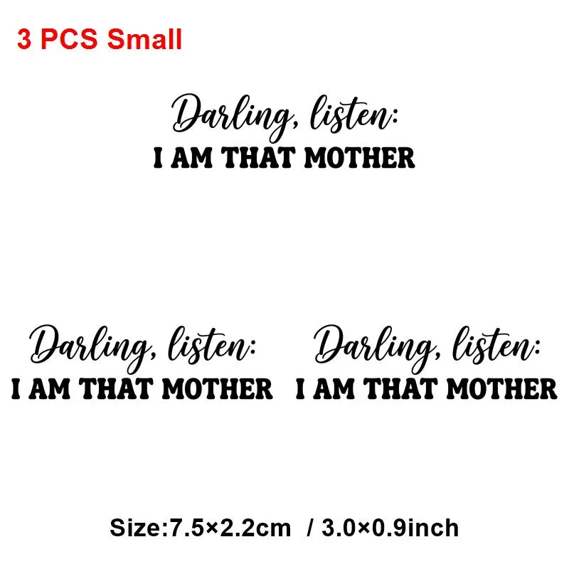 Mom Mother's Day Iron On Patches DIY Heat Transfer Decals for Clothing T-Shirts Bags  Mama Gift transfer decal painting
