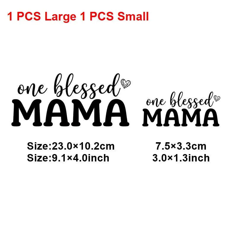 Mom Mother's Day Iron On Patches DIY Heat Transfer Decals for Clothing T-Shirts Bags  Mama Gift transfer decal painting