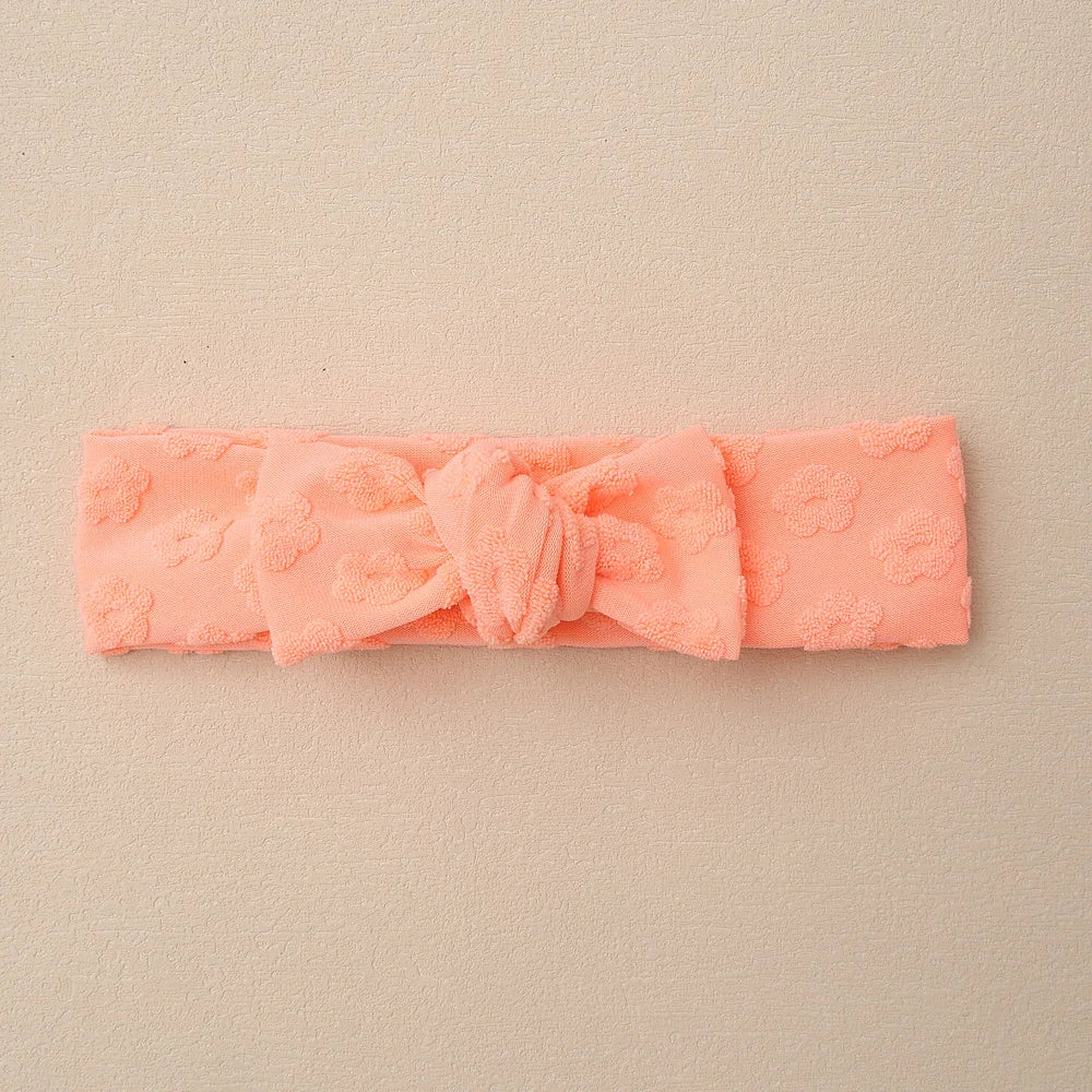 Baby Headband Solid Color Print Bows Hair Bands For Newborn Infant Turban Soft Elastic Headwear Baby Girl Hair Accessories