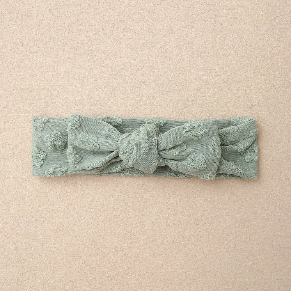 Baby Headband Solid Color Print Bows Hair Bands For Newborn Infant Turban Soft Elastic Headwear Baby Girl Hair Accessories
